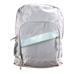 LL Bean Womens Lavender Weatherproof Nylon Deluxe Book Pack 32L Backpack